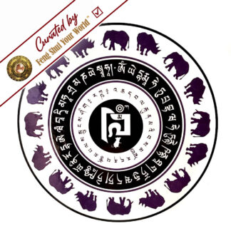 Blue Rhino & Elephant Sticker with white background
