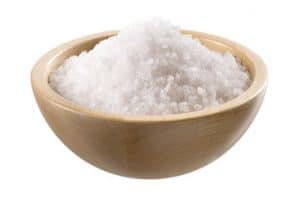 Bowl of salt clearing negative energy feng shui