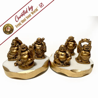 Buddha, Gold - set of six