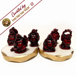Buddha, Red - set of six