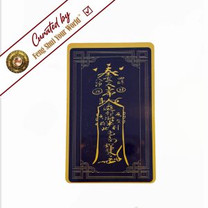 Decorative card with mystical symbols