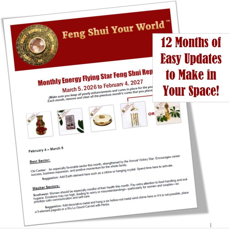 Monthly Energy Flying Star Feng Shui Report