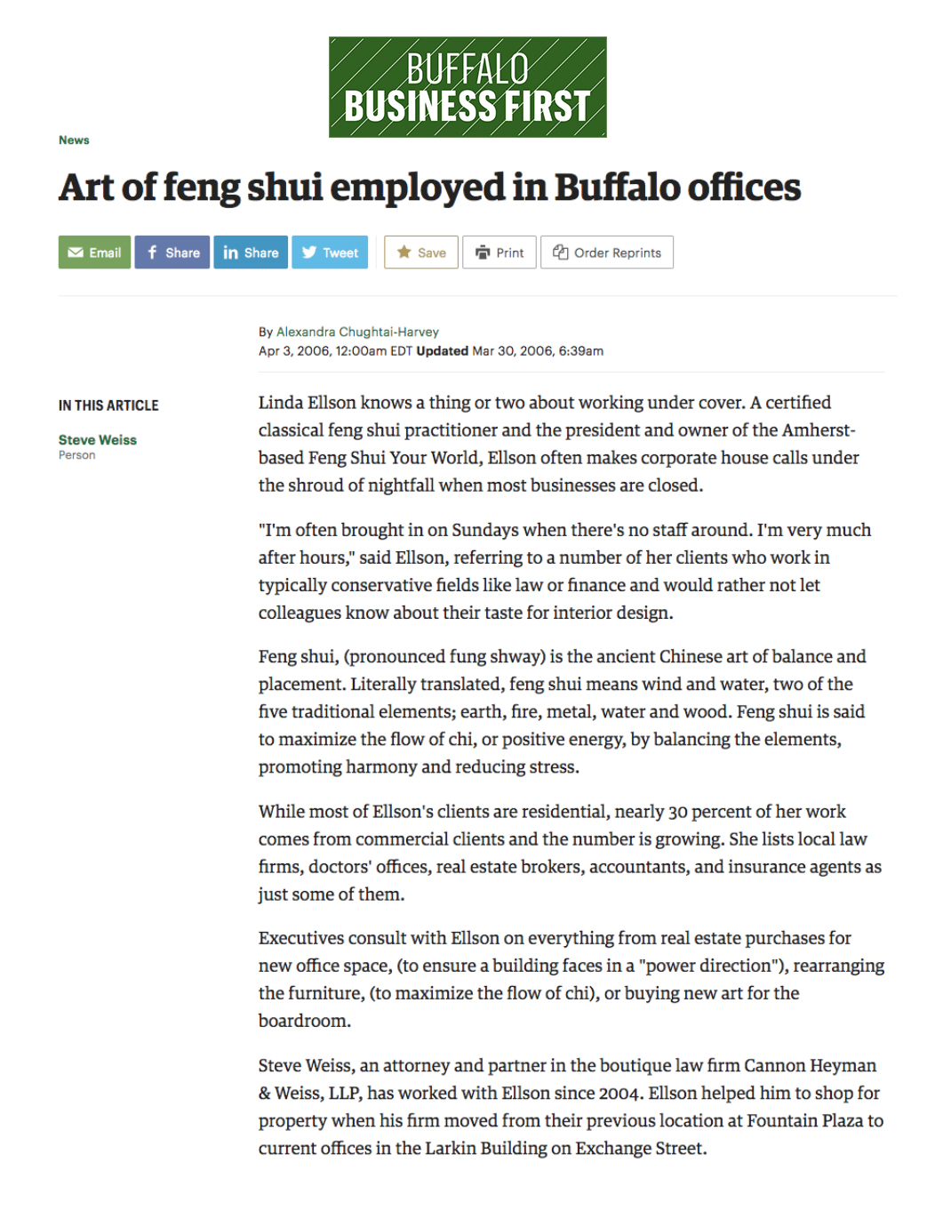 art of feng shui in buffalo offices