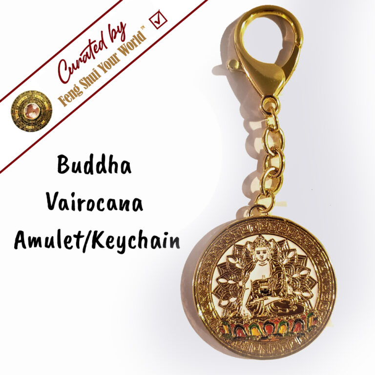 Feng Shui Amulets/Keychains Buddha Vairocana Amulet Keychain Feng